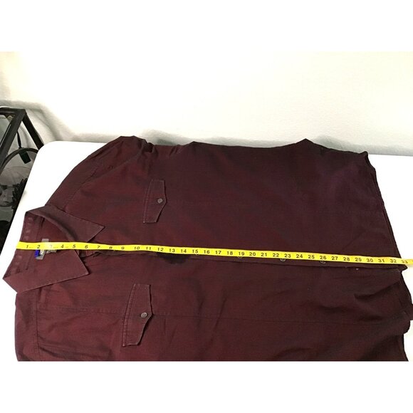 KENNETH COLE REACTION-MENS RED BUTTON-DOWN LONG SLEEVE 100% COTTON SIZE XX-LARGE - Picture 6 of 7